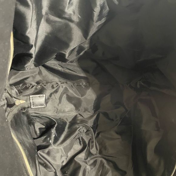 Large Victoria Secret tote bag black w sequins great condition - Picture 7 of 8